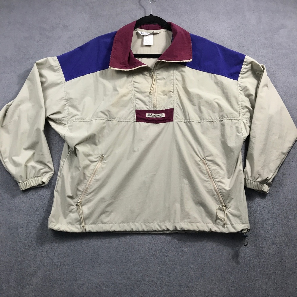 1990’s Columbia Windbreaker Jacket  Lightweight Womens Large Retro Outdoor